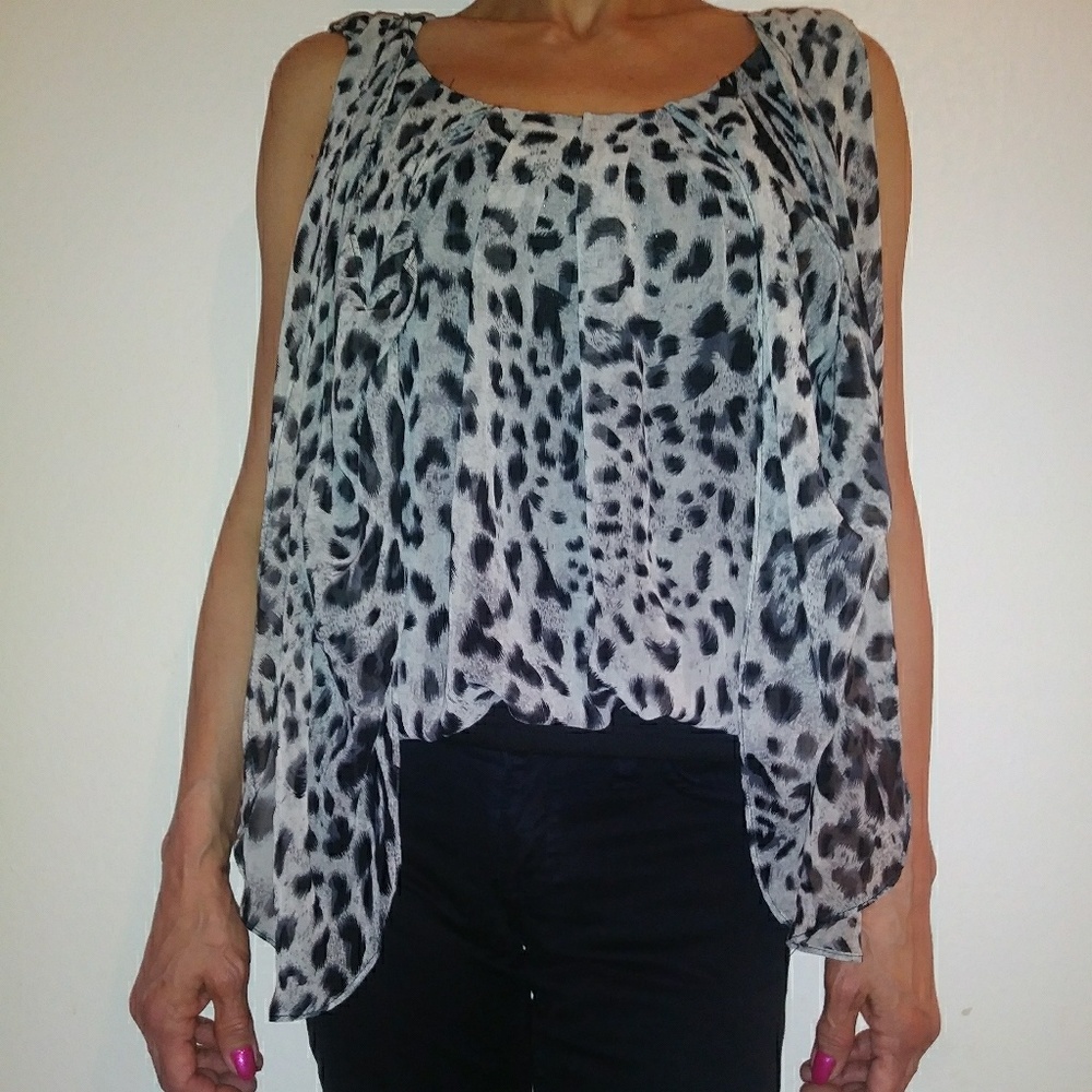 Sleeveless Animal Print Dress